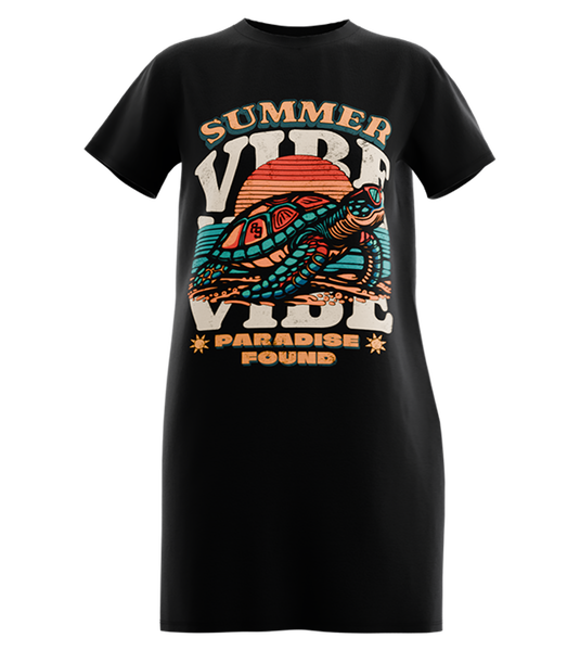 89stars | Дамска Туника ’Summer Vibe’ – Летен стил и безгрижие в едно! - Черно / XS / Лице - Дамска туника