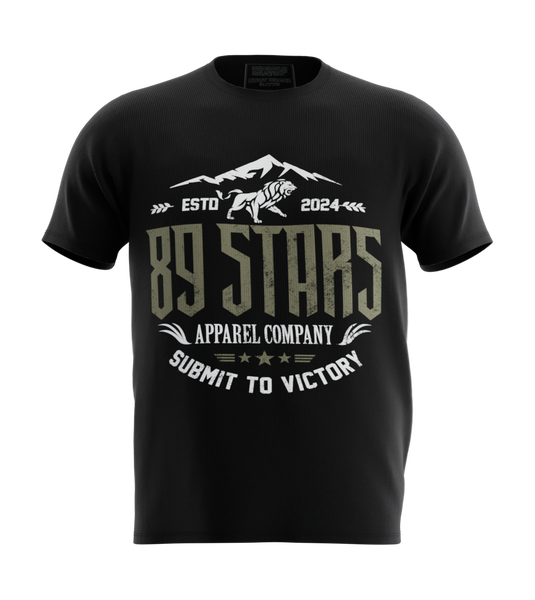 89stars | Мъжка Regular тениска ’89 Stars’ – Зов за победа! - Черно / S / Лице - Мъжки regular