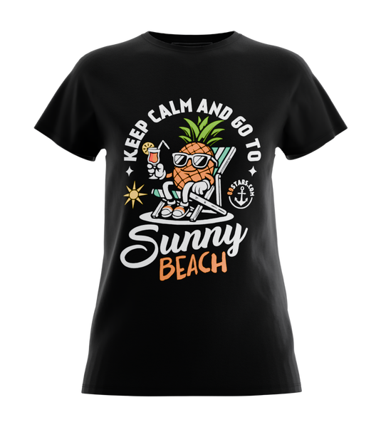 89stars | Дамска Regular тениска ’Sunny Beach’ – Символ на релакса и свободата