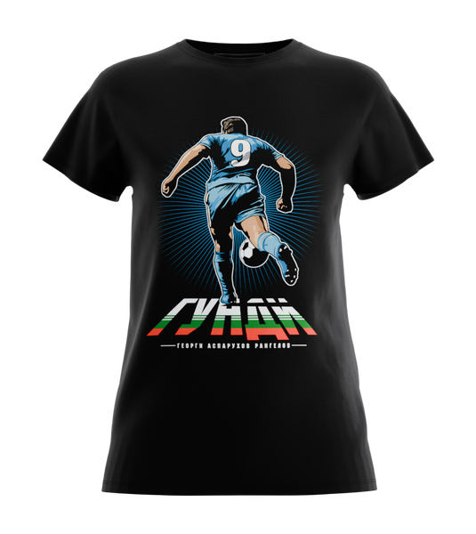 89stars | Дамска Regular тениска ’Гунди’ – Стил с почит към легендите! - Черно / XS / Лице - Дамски regular