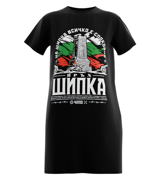 89stars | Дамска Туника ’Шипка’ – Символът на свободата пренесен в ежедневието ти! - Черно / XS / Лице - Дамска туника