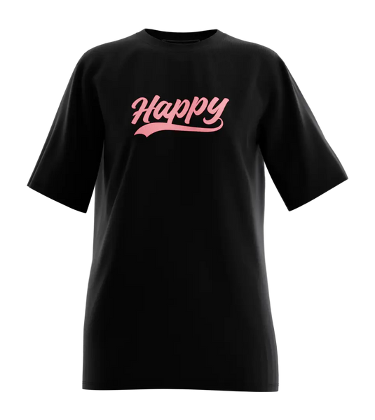 89stars | Дамска Oversized тениска ’Choose Happy’ – Силата на позитивизма! - Дамски oversized