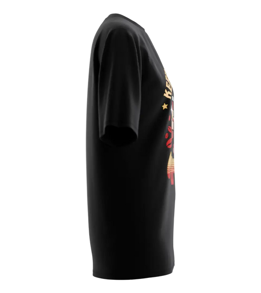 89stars | Дамска Oversized тениска ’Keep Calm’ – Енергия с усмивка! - Дамски oversized