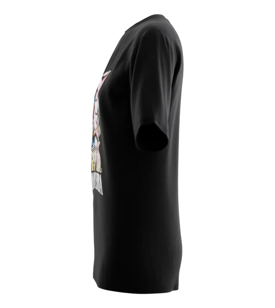 89stars | Дамска Oversized тениска ’MaLkaTaEmBa’ – Геймърско надмощие със стил! - Дамски oversized