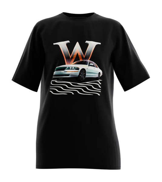 89stars | Дамска Oversized тениска ’W-Grand Marquis Mercury’ - Класика на скорост и стил1 - Дамски oversized