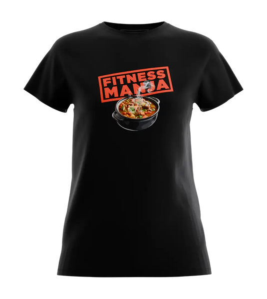 89stars | Дамска Regular тениска ’fitnesmanja’ – Силна визия за момичета с апетит към живота Дамски regular