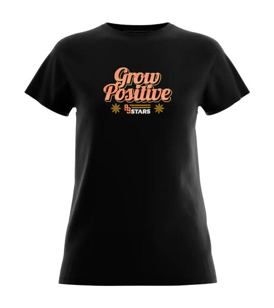 89stars | Дамска Regular тениска ’Grow Positive’ – Нека усмивката ти разцъфти! - Дамски regular