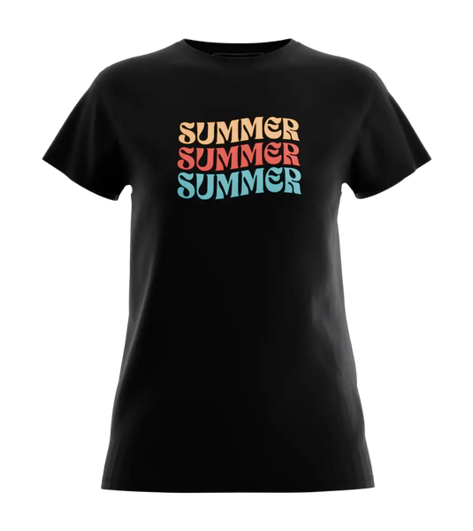 89stars | Дамска Regular тениска ’Summer Party’ – Напомняне за безгрижните моменти радост и слънце! - Дамски regular