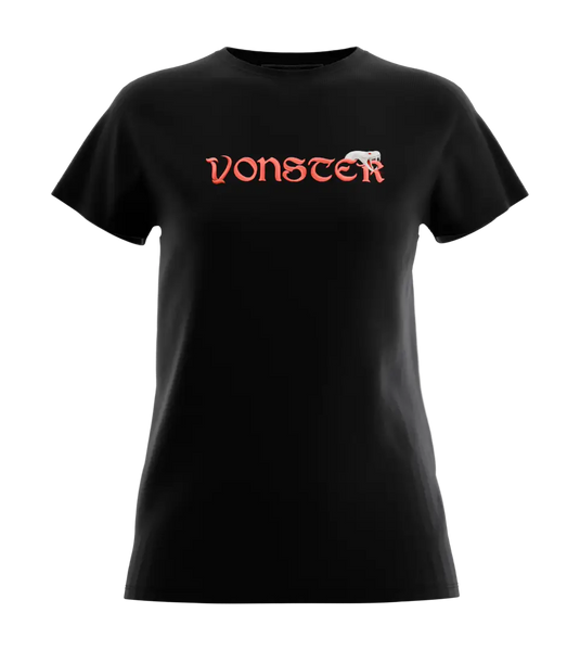 89stars | Дамска Regular тениска ’Vonster’ – Дръзка енергия със змийски характер! Черно / XS / Лице Дамски regular