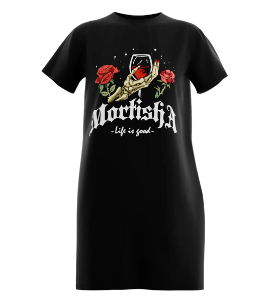 89stars | Дамска Туника ’Mortisha’ – Вдъхновена от романтичната мистика с елегантен акцент! - Черно / XS / Лице - Дамска туника