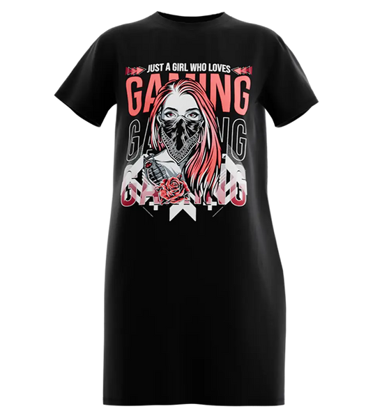 89stars | Дамска Туника “Girl Who Loves Gaming” – Стилът е оръжие! - Черно / XS / Лице - Дамска туника