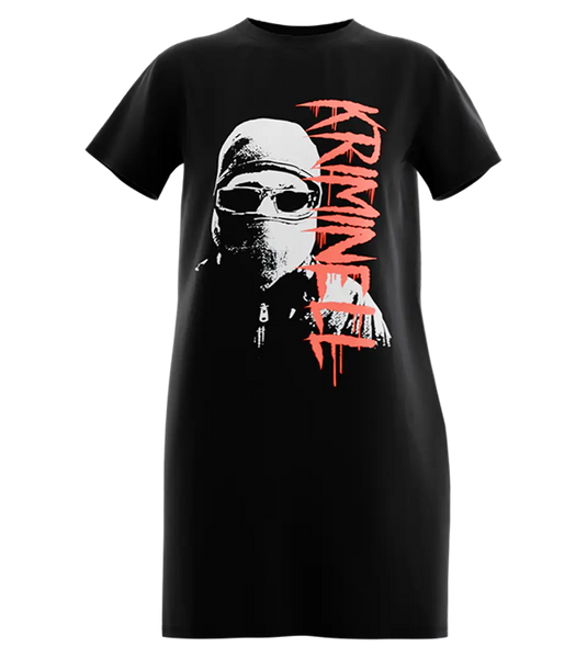 89stars | Дамска Туника “KRIMINELL” – Избягай от клишето! - Черно / XS / Лице - Дамска туника