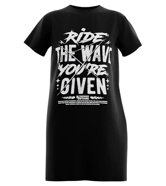89stars | Дамска Туника ’Ride the Wave’ – Свобода енергия и връзка с природата! - Черно / XS / Лице - Дамска туника