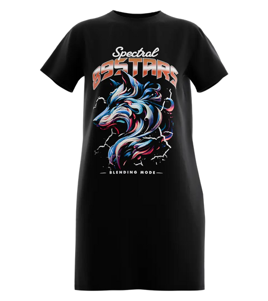 89stars | Дамска Туника ’Spectral’ – Стил вдъхновен от мистерията на цветовете! - Черно / XS / Лице - Дамска туника