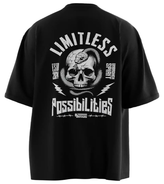 89stars | Мъжка Oversized тениска ’Limitless’ – Премини отвъд границите си - Мъжки oversized