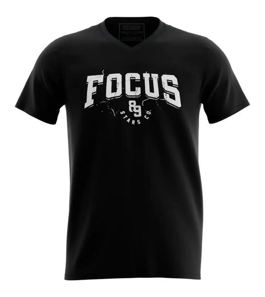 89stars | Мъжка V-neck тениска ’Focus’ – Концентрирай се върху успеха - Мъжки v-neck