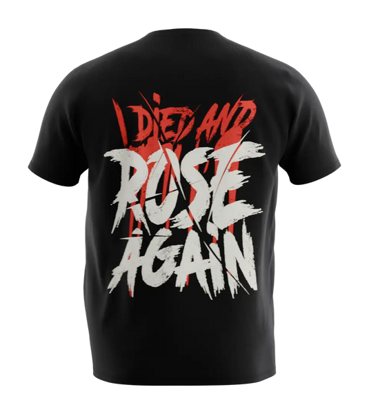 89stars | Мъжка Regular тениска ’I Died and Rose Again’ – Възраждане и сила във всяка стъпка! - Мъжки regular