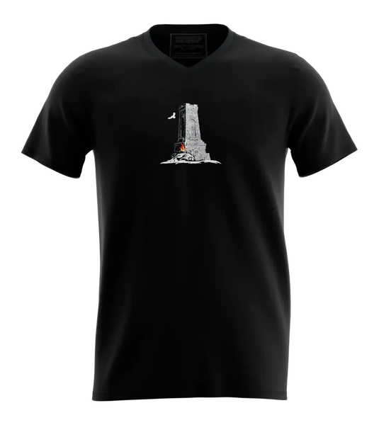 89stars | Мъжка V-neck тениска ’Шипка’ – Историята оживява в твоето ежедневие! - Мъжки v-neck