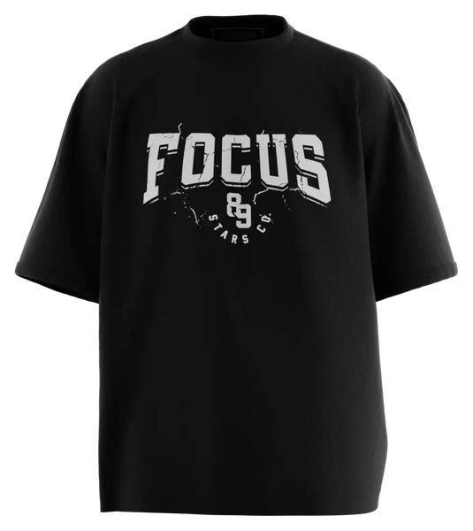 89stars | Мъжка Oversized тениска ’Focus’ – Фокусирай се над прогреса - Мъжки oversized