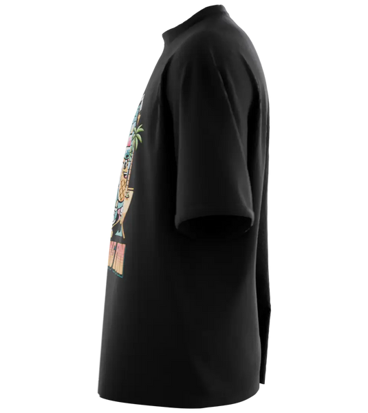 89stars | Мъжка Oversized тениска ’Melting Fun’ – Забавлението е под твоя контрол! - Мъжки oversized