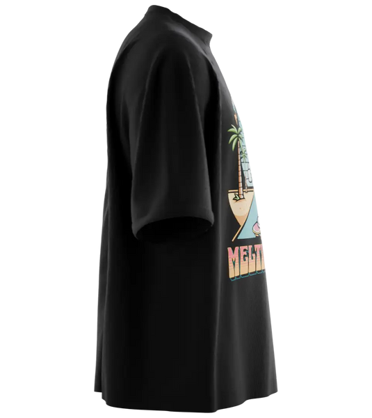 89stars | Мъжка Oversized тениска ’Melting Fun’ – Забавлението е под твоя контрол! - Мъжки oversized