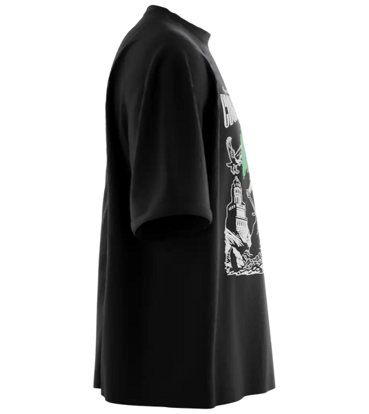 89stars | Мъжка Oversized тениска ’Райна Княгиня’ – Изрази своята гордост с тениската вдъхновена от българската свобода! - Мъжки oversized