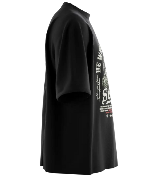 89stars | Мъжка Oversized тениска ’Seneca’ – Смелостта е Свобода! - Мъжки oversized