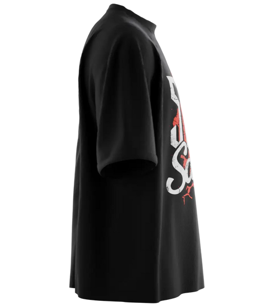 89stars | Мъжка Oversized тениска ’Stay Sassy’ – Смелост и стил в една тениска - Мъжки oversized