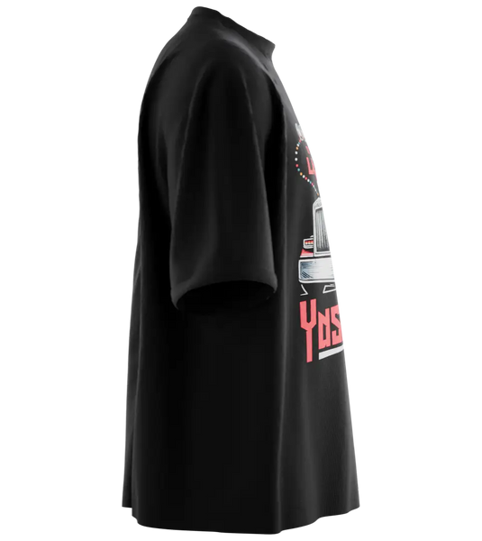 89stars | Мъжка Oversized тениска ’YaskaTV’ – Символ на новите хоризонти! - Мъжки oversized