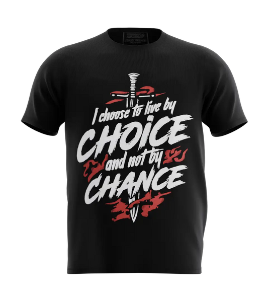89stars | Мъжка Regular Тениска ’I Choose’ – Вземи живота в свои ръце! - Черно / S / Лице - Мъжки regular