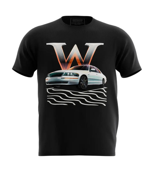 89stars | Мъжка Regular тениска ’W-Grand Marquis Mercury’ – Символ на движение класа и свобода! - Черно / S / Лице - Мъжки regular