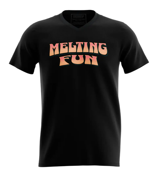 89stars | Мъжка V-neck тениска ’Melting Fun’ – Освежи стила си с доза лятно настроение! - Мъжки v-neck