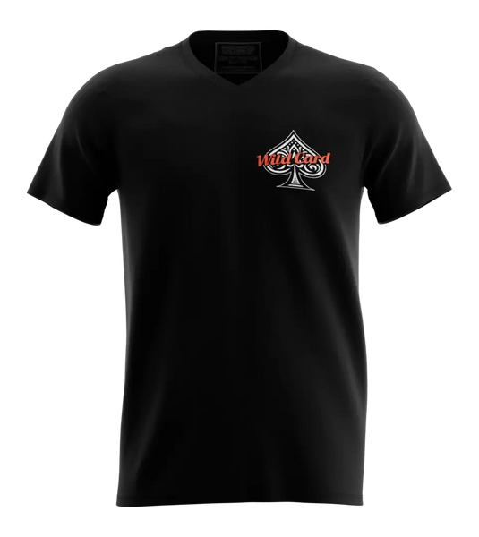 89stars | Мъжка V-neck тениска ’Wild Card’ – Изрази своята смелост и страст към играта - Мъжки v-neck