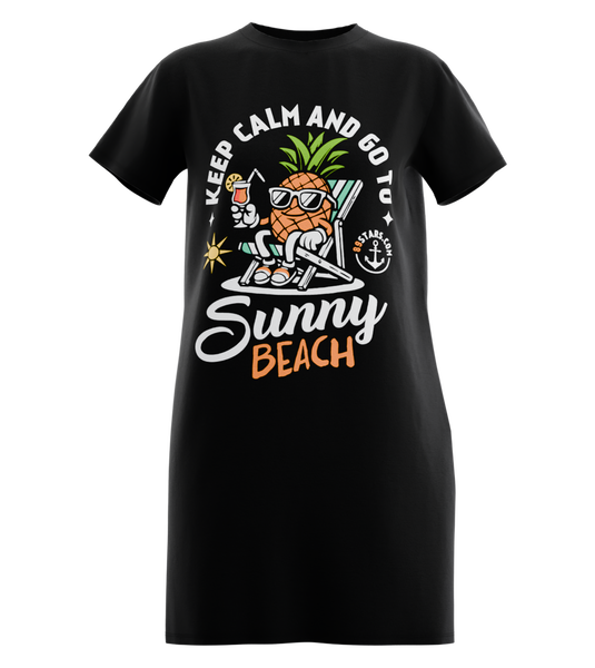 89stars | Дамска Туника ’Sunny Beach’ – Летен дух и свежест в ежедневието ти! - Черно / XS / Лице - Дамска туника