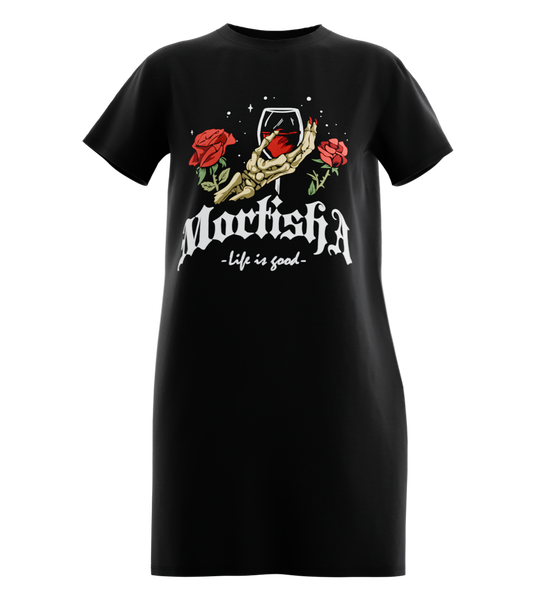 89stars | Дамска Туника ’Mortisha’ – Вдъхновена от романтичната мистика с елегантен акцент! - Черно / XS / Лице - Дамска туника