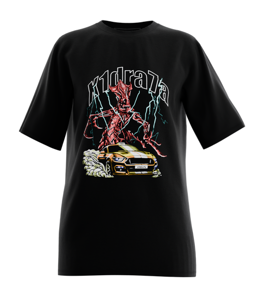 89stars | Дамска Oversized тениска ’x1dra7a’ – Енергия стил и градски истории! - Черно / XS / Лице - Дамски oversized