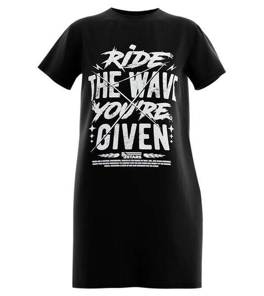 89stars | Дамска Туника ’Ride the Wave’ – Свобода енергия и връзка с природата! - Черно / XS / Лице - Дамска туника