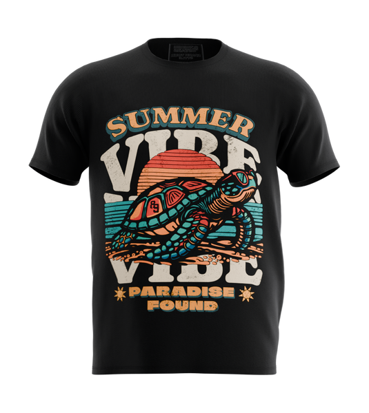 89stars | Мъжка Regular тениска ’Summer Vibe’ – Лятна енергия в няколко шева! - Черно / S / Лице - Мъжки regular