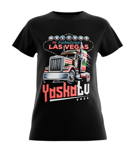 89stars | Дамска Regular тениска ’YaskaTV’ – Улови магията на далечния град! - Черно / XS / Лице - Дамски regular