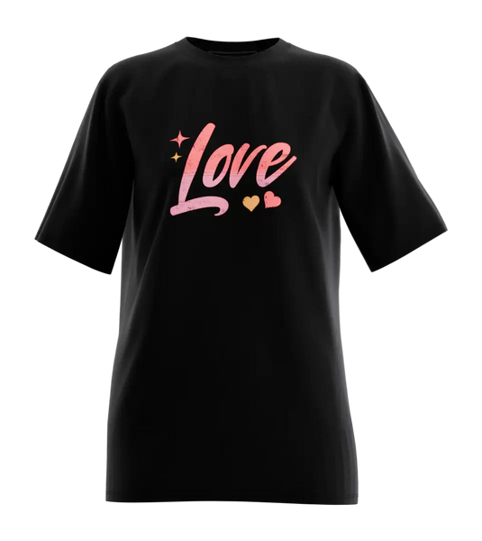 89stars | Дамска Oversized тениска ’Infinite Love’ – Изрази обич и светлина! - Дамски oversized