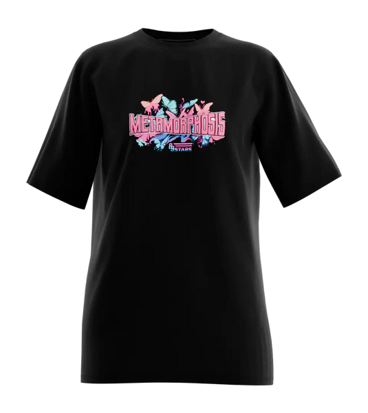 89stars | Дамска Oversized тениска ’Metamorphosis’ – Символ на трансформация и красота! - Дамски oversized