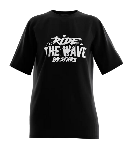 89stars | Дамска Oversized тениска ’Ride the Wave’ – Живей с енергия и приеми предизвикателствата - Дамски oversized