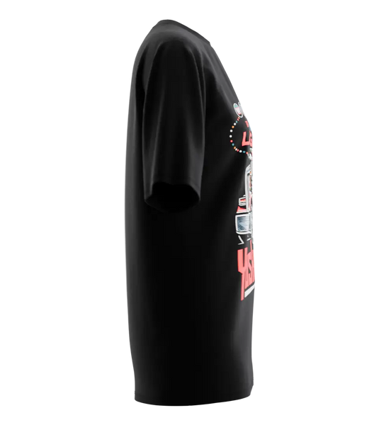 89stars | Дамска Oversized тениска ’YaskaTV’ – Стил и приключения в градските светлини! - Дамски oversized