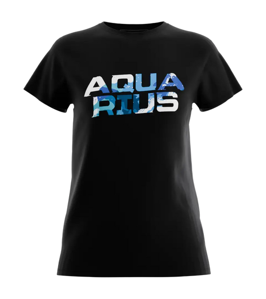 89stars | Дамска Regular тениска ’Aquarius’ – Изрази своята зодиакална енергия! - Дамски regular