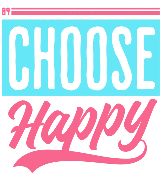 89stars | Дамска Regular тениска ’Choose Happy’ – Фокусирай се върху хубавите моменти! - Дамски regular