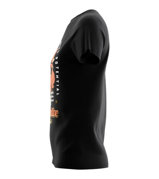 89stars | Дамска Regular тениска ’Grow Positive’ – Нека усмивката ти разцъфти! - Дамски regular