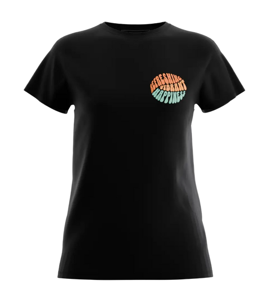 89stars | Дамска Regular тениска ’Happiness’ – Живот с цветове и усмивки! - Дамски regular