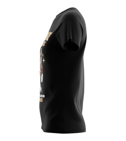 89stars | Дамска Regular тениска ’Smoke Chocolate’ – Животът е по-сладък с щипка хумор! - Дамски regular