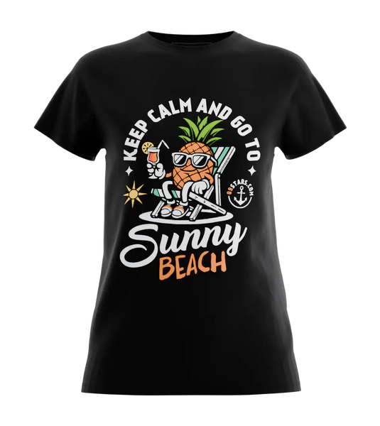 89stars | Дамска Regular тениска ’Sunny Beach’ – Символ на релакса и свободата