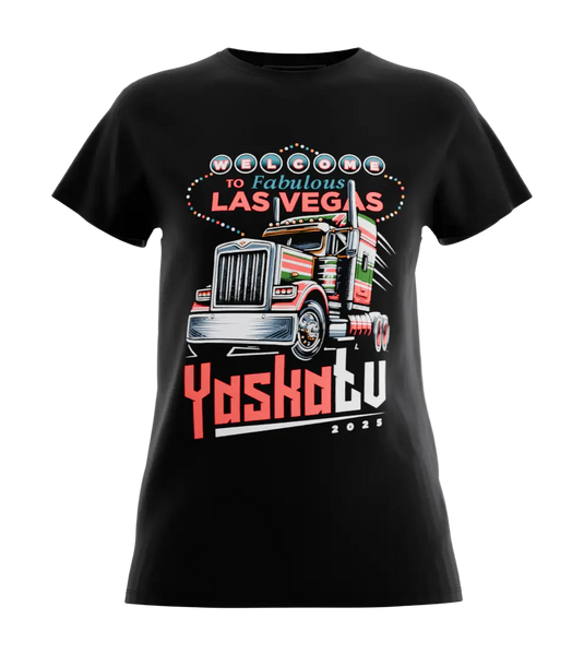 89stars | Дамска Regular тениска ’YaskaTV’ – Улови магията на далечния град! - Черно / XS / Лице - Дамски regular